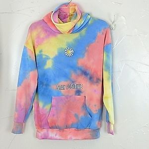 Vine & Valley Oversized Tie‎ Dye  Hoodie Sweatshirt Siz…